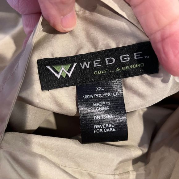 NWOT Wedge Men's Reversible Golf Vest Tan / Black Pockets XXL - Picture 5 of 9